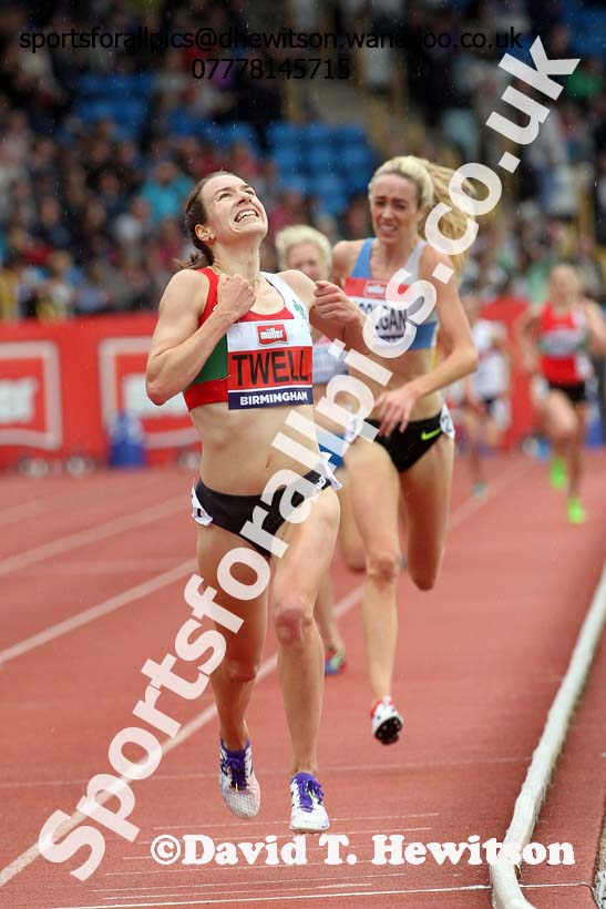 Womens 5000 metres, British Championships, Birmingham. Photo: David T. Hewitson/Sports for All Pics